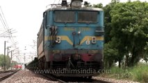 Only a trained camera-person should try this risky shot - Indian Railway train