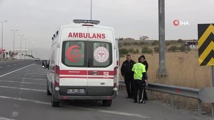 Beton mikseri devrildi, sürücü kazayı yara almadan atlattı