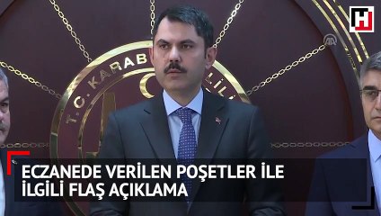 Eczanede verilen poşetler ile ilgili flaş açıklama