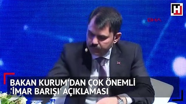 Bakan Kurum'dan çok önemli 'imar barışı' açıklaması