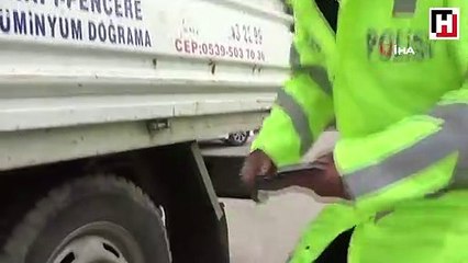 Kış lastik uygulaması başladı, takmayanlara ceza yağdı