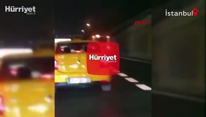 İstanbul'da alev alan yolcu otobüsü yoluna böyle devam etti