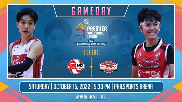 GAME 2 OCTOBER 15, 2022 | CIGNAL HD SPIKERS vs CHERY TIGGO CROSSOVERS | 2022 PVL REINFORCED CONFERENCE