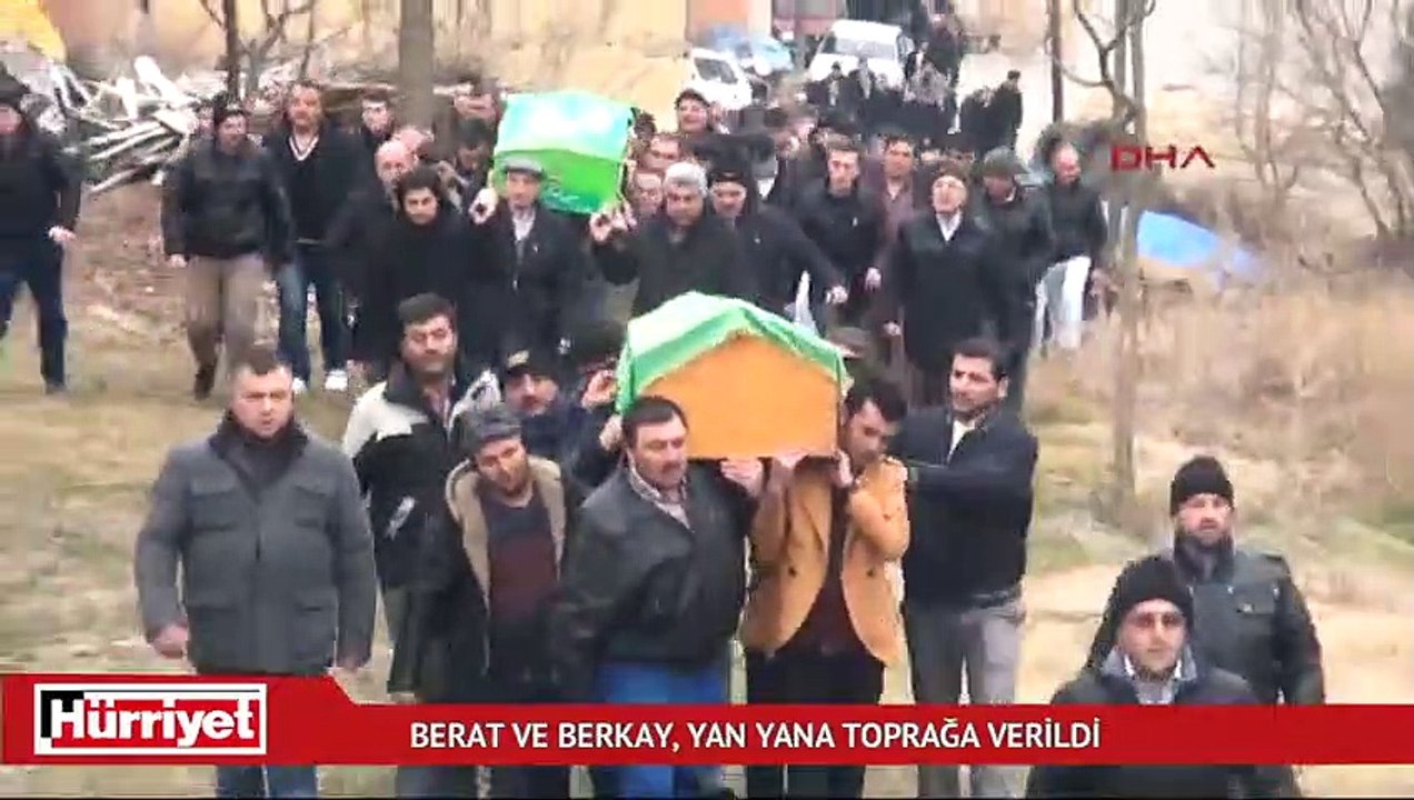 Berat ve Berkay, yan yana toprağa verildi