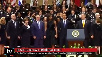 Cenaze töreninde dans eden Bush'a büyük tepki