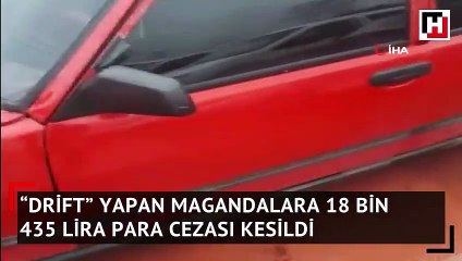 Kar altında “drift” yapan magandalara rekor ceza