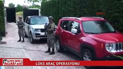 Lüks araç çetesi kaçak helikopter de getirmiş