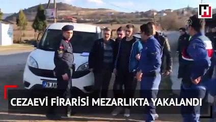 Karabük'te cezaevi firarisi mezarlıkta yakalandı