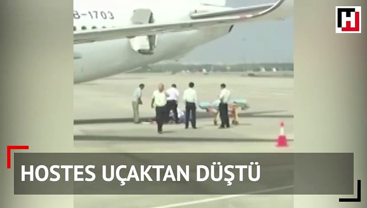 Çin'de hostes uçaktan düştü