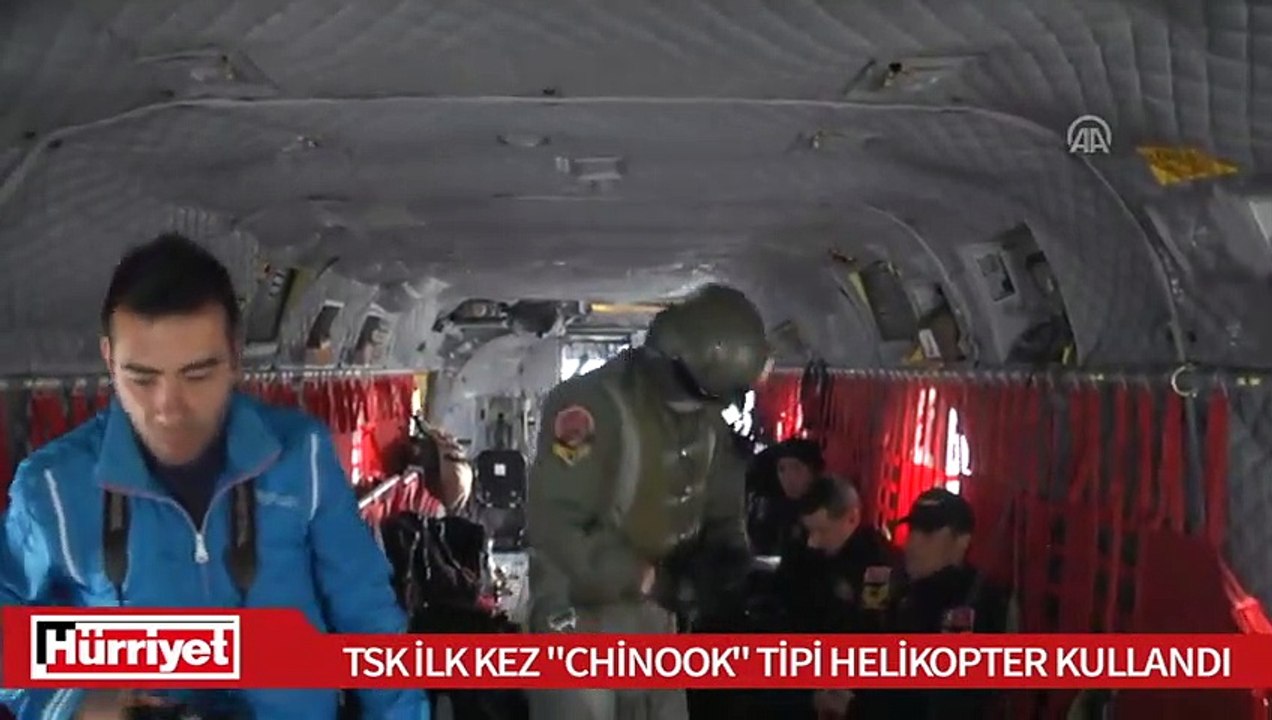 TSK ilk kez 'Chinook' tipi helikopter kullandı