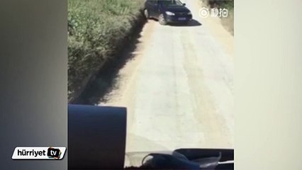 Beceriksiz sürücü 'pes' dedirtti