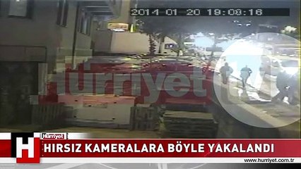 UMUT ORAN'IN ARACINA GİREN HIRSIZ BÖYLE GÖRÜNTÜLENDİ