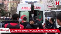 Polislere bıçakla direnen cezaevi firarisi vurularak yakalandı