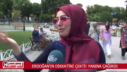 Erdoğan'ın dikkatini çeken öğrenci