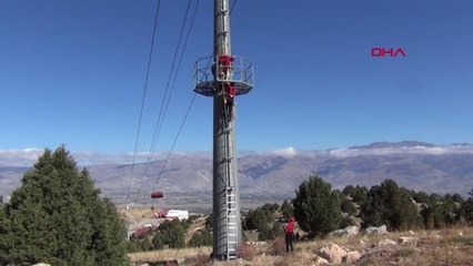 ERGAN DAĞI KIŞ SPORLARI MERKEZİ'NDE KURTARMA TATBİKATI