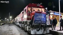 Türkiye'den Çin'e gidecek ilk blok ihracat treni Sivas'a ulaştı