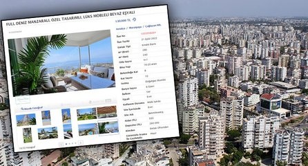 Antalya’da 1 yıllık peşin aylık 130 bin liraya kiralık daire