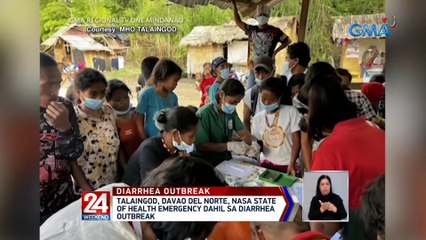 Talaingod, Davao Del Norte, nasa state of health emergency dahil sa diarrhea outbreak | 24 Oras Weekend