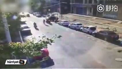 Gaz bomba gibi patladı