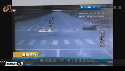 Bu kazadan sadece birkaç sıyrıkla kurtuldu