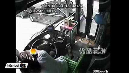 Çin'de kadın şoföre acımasızca dayak