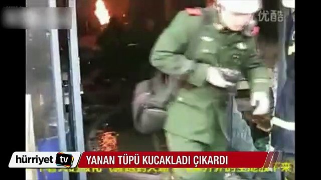 İtfaiye erinin cesareti faciayı önledi