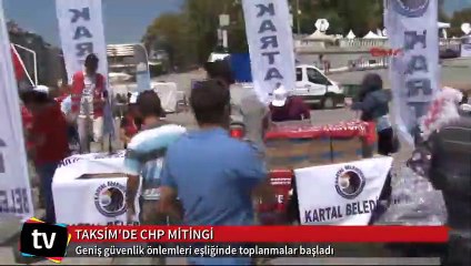 Taksim'de toplanmalar başladı
