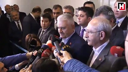 Binali Yıldırım ve Kemal Kılıçdaroğlu TBMM'de görüştü