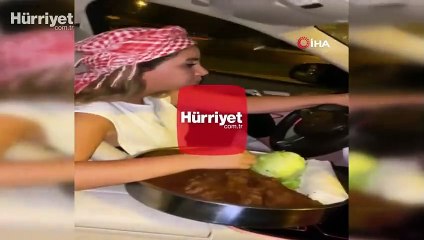 İstanbul trafiğinde “çiğ köfteli” kadın trafik magandası kamerada