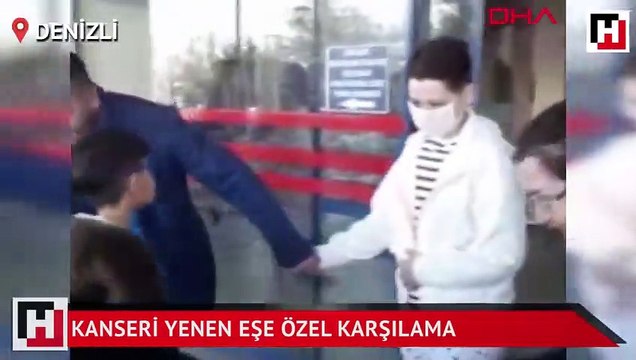 Kanseri yenen eşe özel karşılama
