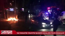 Sultangazi'de cinayetin işlendiği mahallede polis müdahalesi