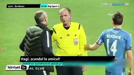 Hagi, hazırlık maçında çıldırdı