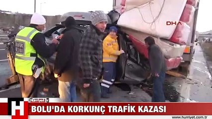 CİP KAMYONA ARKADAN ÇARPTI 3 ÖLÜ, 3 YARALI