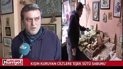 Kışın kuruyan ciltlere ‘Eşek sütü sabunu’