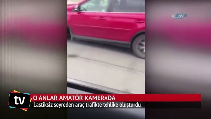 Akan trafikte tehlikeli görüntü