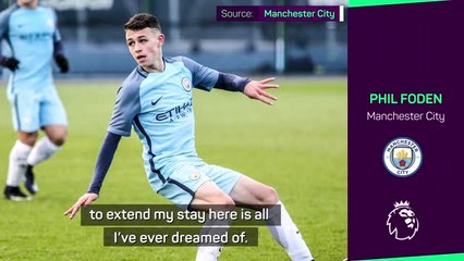 Extending stay at Etihad 'a dream' for lifelong City fan Foden