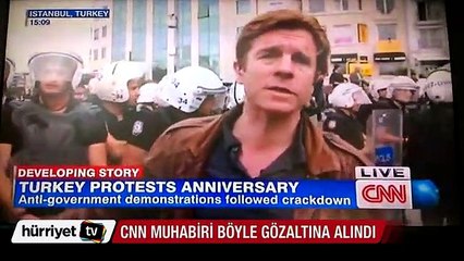 İşte CNN International muhabirinin gözaltına alındığı an