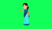 Green Screen Cartoon Character || Indian lady cartoon character