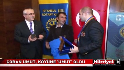 ÇOBAN UMUT, KÖYÜNE 'UMUT' OLDU