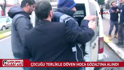 Çocuğu terlikle döven hoca: Üzgünüm, bir hata yaptım