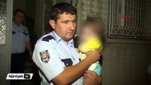 Evde bırakılan 3 çocuk polisi alarma geçirdi