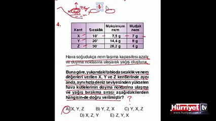 COĞRAFYA SORULARININ ÇÖZÜMLERİ