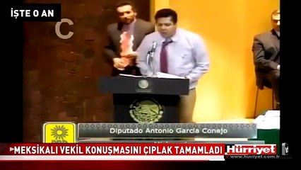 MİLLETVEKİLİ MECLİS'TE BÖYLE SOYUNDU