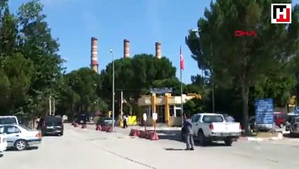 Termik santraldeki kömür sevk kanalı çökünce işçiler yaralandı