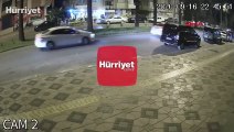 Freni boşalan çöp kamyonu sokaktaki otomobillere böyle çarptı