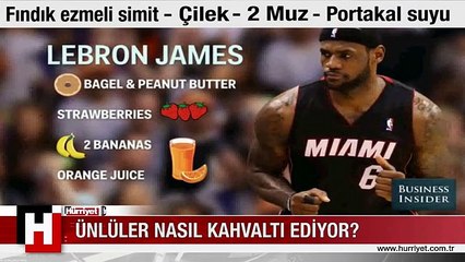 ÜNLÜLER KAHVALTIDA NELER YİYOR?