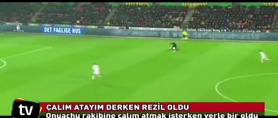 Genç futbolcu Onuachu çalım atayım derken rezil oldu