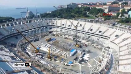 Çökme sonrası Vodafone Arena'nın içindeki son durum