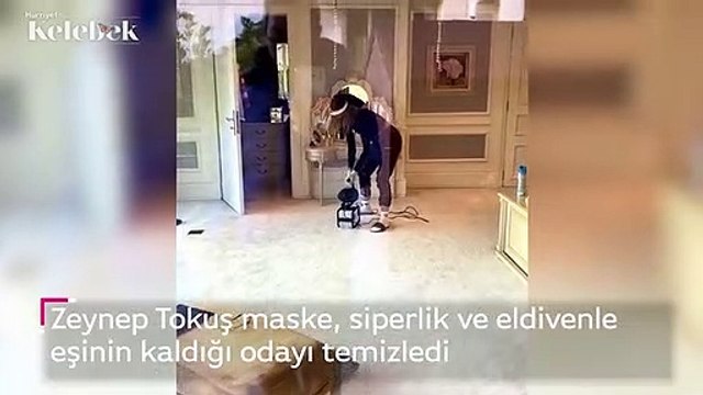 Zeynep Tokuş cesaretini toplayıp karantina odasına girdi
