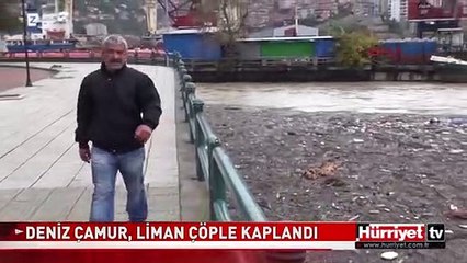 YİNE AYNI ŞEY OLDU..!! DENİZ ÇAMUR, LİMAN ÇÖPLE KAPLANDI